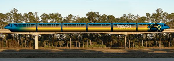 Disney Monorail Trains to Feature TRON LEGACY Art (1).jpg